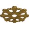 Ekena Millwork Angel Ceiling Medallion (Fits Canopies up to 4 3/8"), Hand-Painted Gold, 20 7/8"OD x 3 5/8"ID x 1"P CM20ANGLS - alternate 5